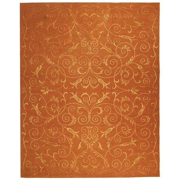 Safavieh Tibetan Hand Knotted Rectangle RugRust 8 x 10 ft. TB417H-8